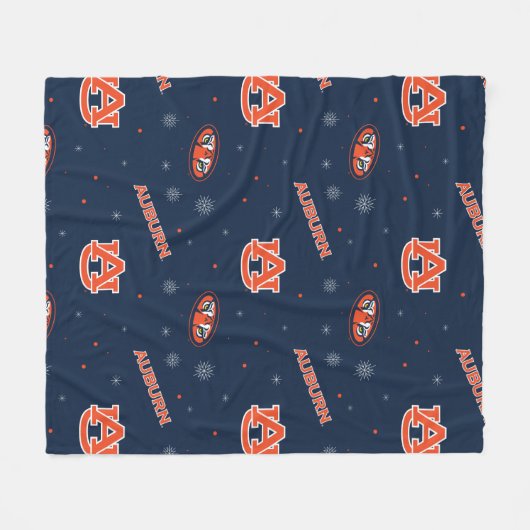 Auburn University | Urlaubsmuster Fleecedecke (Vorderseite (Horizontal))