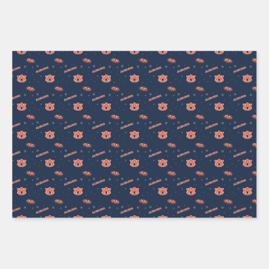 Auburn University | Urlaubsmuster Geschenkpapier Set (Vorderseite 2)