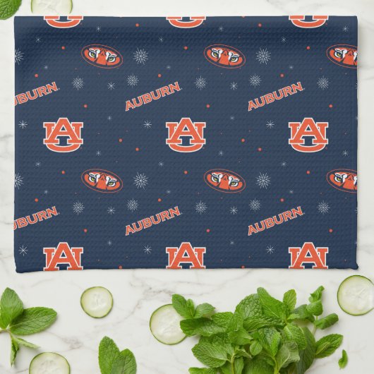 Auburn University | Urlaubsmuster Geschirrtuch (Gefaltet)