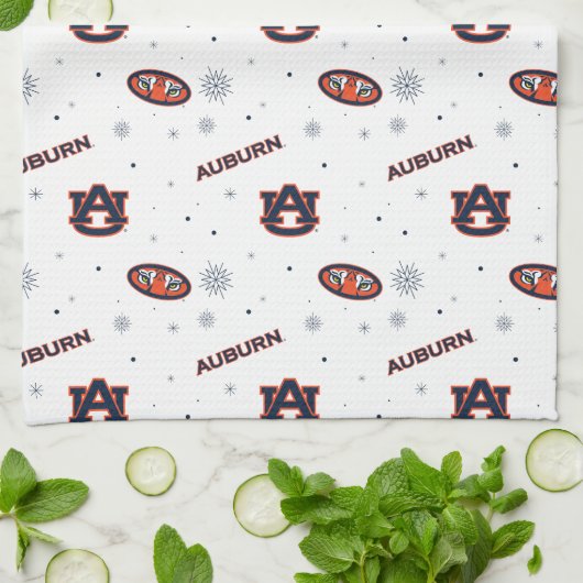 Auburn University | Urlaubsmuster Geschirrtuch (Gefaltet)
