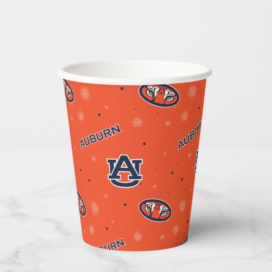 Auburn University | Urlaubsmuster Pappbecher (Vorderseite)