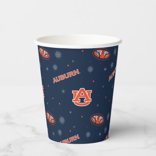 Auburn University | Urlaubsmuster Pappbecher (Rückseite)