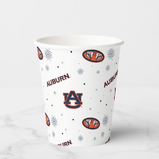 Auburn University | Urlaubsmuster Pappbecher (Vorderseite)