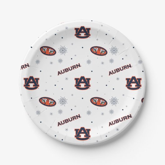 Auburn University | Urlaubsmuster Pappteller (Vorderseite)