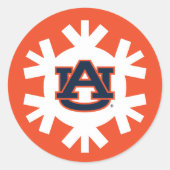 Auburn University | Urlaubsmuster Runder Aufkleber (Vorderseite)