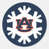 Auburn University | Urlaubsmuster Runder Aufkleber (Vorderseite)