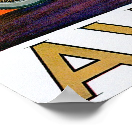 Auburn ~ Vintage Kfz-Werbung Poster (Ecke)