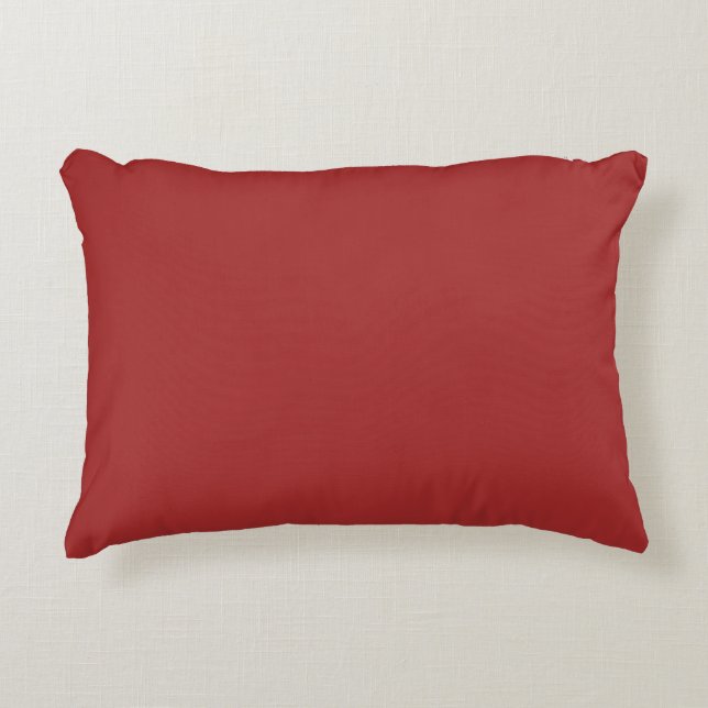 Auburn (Vollfarbe) Dekokissen (Vorderseite)