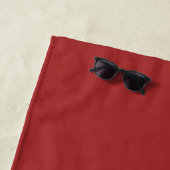 Auburn (Vollfarbe) Strandtuch (Beispiel)