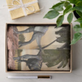 Aucasaurusdinosaurierkampf - 3D übertragen Seidenpapier (Geschenk)