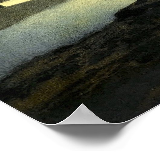 Aucassin sucht Nicolette von Maxfield Parrish Poster (Ecke)