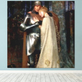 Aucassin und Nicolette Mittelalterliche Malerei vo Leinwanddruck (Insitu (Holzboden))