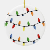 "AUCH 2 SEITLIGHTS VON CHRISTMAS/MERRY CHRISTMAS! KERAMIK ORNAMENT (Hinten)