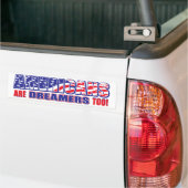 Auch Amerikaner sind Träumer! Autoaufkleber (Auf Lkw)