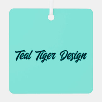 Auch aquamarines Tiger-Design Ornament Aus Metall