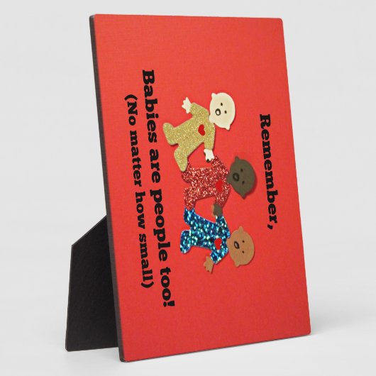 Auch Babys sind Menschen! Fotoplatte (Seite)