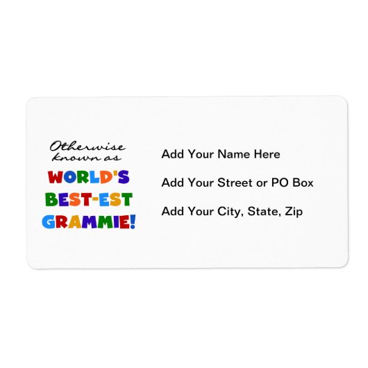 Auch bekannt als Best-est Grammie T-Shirts (Vorne)