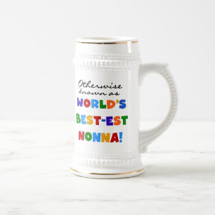 Auch bekannt als Best-est Nonna T-Shirts Geschenke Bierglas