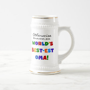 Auch bekannt als Best-est Oma T-Shirts und Geschen Bierglas