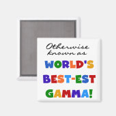 Auch bekannt als die besten Gamma-Geschenke Magnet (Vorderseite/Rückseite)