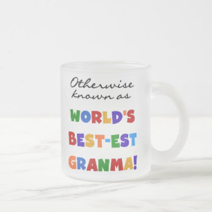 Auch bekannt als die besten Granma-Geschenke Mattglastasse