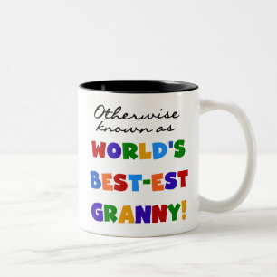 Auch bekannt als die besten Oma-Geschenke Zweifarbige Tasse