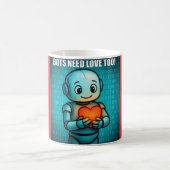 Auch Bots brauchen Liebe - Kaffeetasse (Mittel)