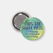 Auch das soll die Ermutigung zur Hoffnung Grün geb Magnet (Vorderseite/Rückseite)