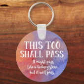 Auch das soll die sonnige Ermutigung der Wasserfar Schlüsselanhänger (Vorderseite)