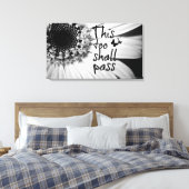 Auch das soll mit Schmetterlingen zitieren Leinwanddruck (Insitu (Schlafzimmer))