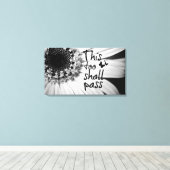 Auch das soll mit Schmetterlingen zitieren Leinwanddruck (Insitu (Holzboden))