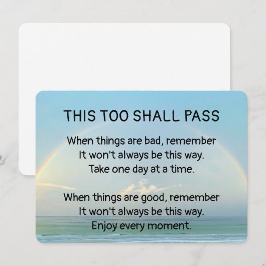 Auch das soll passieren einladung (Vorne/Hinten)