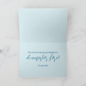 Auch das soll passieren. Müllverbrennungsanlage Dankeskarte (Innenseite)