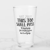 Auch das soll wie ein Nierenstein passieren Glas (Vorderseite)