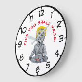 Auch das sollte die lustige Trump Baby American Fl Große Wanduhr (Winkel)