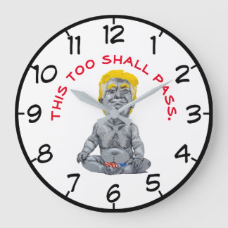 Auch das sollte die lustige Trump Baby American Fl Große Wanduhr