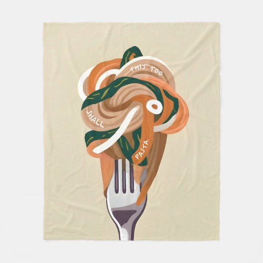 Auch das sollte Pasta sein Fleecedecke (Vorderseite)