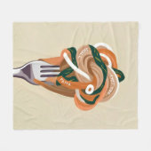 Auch das sollte Pasta sein Fleecedecke (Vorderseite (Horizontal))