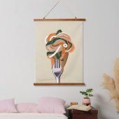 Auch das sollte Pasta sein Wandteppich Mit Holzrahmen (Schlafzimmer)