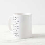 Auch das wird passieren! inspirierendes Zitat Kaffeetasse (Vorderseite Links)