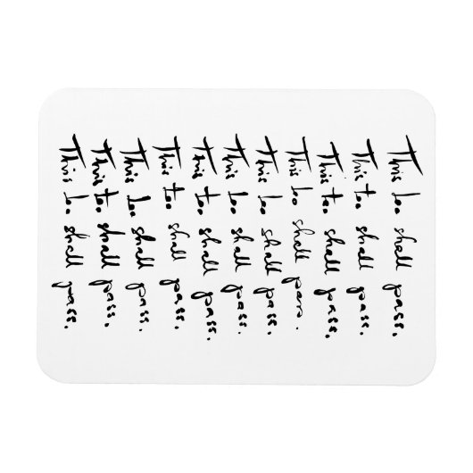 Auch das wird passieren! inspirierendes Zitat Magnet (Horizontal)