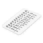 Auch das wird passieren! inspirierendes Zitat Magnet (Linke Seite)