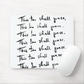 Auch das wird passieren! inspirierendes Zitat Mousepad (Mit Mouse)