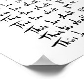 Auch das wird passieren! inspirierendes Zitat Poster (Ecke)