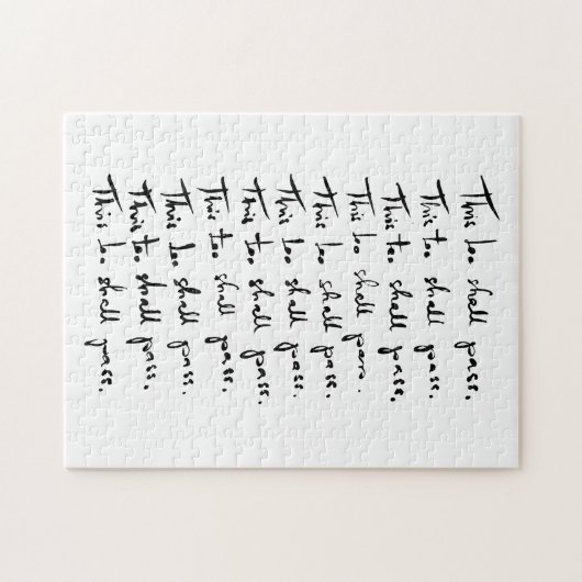 Auch das wird passieren! inspirierendes Zitat Puzzle (Horizontal)