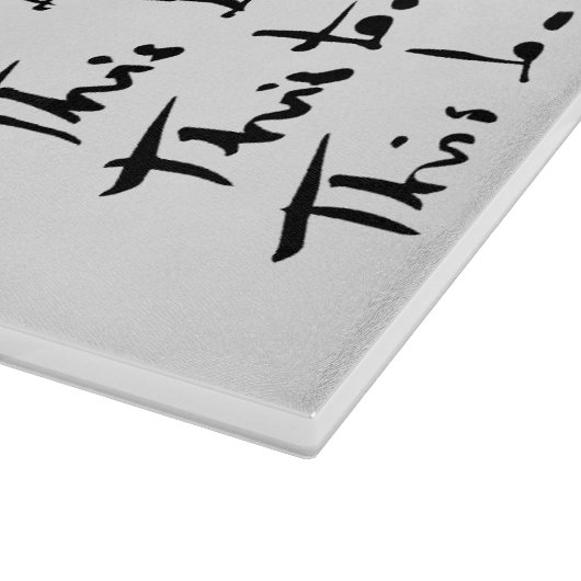 Auch das wird passieren! inspirierendes Zitat Schneidebrett (Ecke)