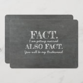 Auch, dass Sie meine Bridesmaid sein werden Einladung (Vorne/Hinten)