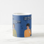 Auch dein Schnurrbart ist nicht... Kaffeetasse (Mittel)