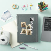 "Auch die Pfoten einer Katze" japanische Katzenkun Aufkleber (iPad Hülle)