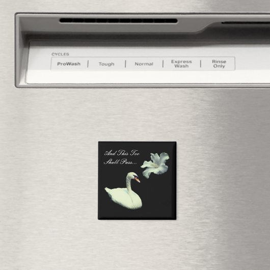 Auch diese Blume sollte Swan Inspiration passieren Magnet (In Situ (Geschirrspüler))